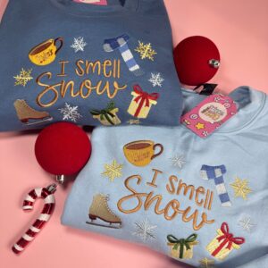I Smell Snow Embroidered Sweatshirt