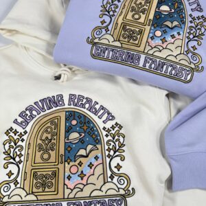 Leaving Reality, Entering Fantasy Premium Embroidered Sweatshirt