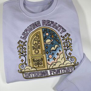 Leaving Reality, Entering Fantasy Premium Embroidered Sweatshirt 2 Leaving Reality Entering Fantasy Premium Embroidered Sweatshirt 3.jpg