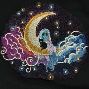 Moon and Ghost Embroidered Sweatshirt 1 Moon and Ghost Embroidered Sweatshirt 2.jpg