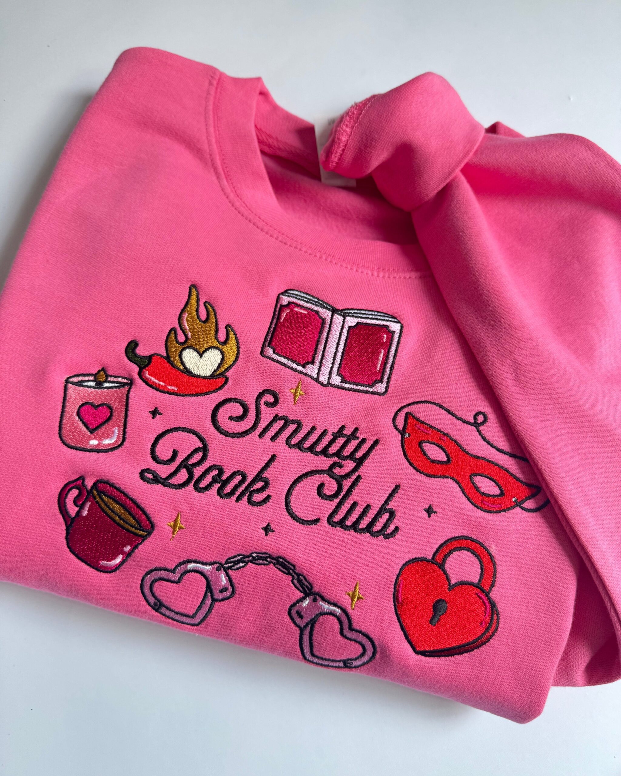 Smutty Book Club Embroidered Sweatshirt Smutty Book Club Embroidered Sweatshirt