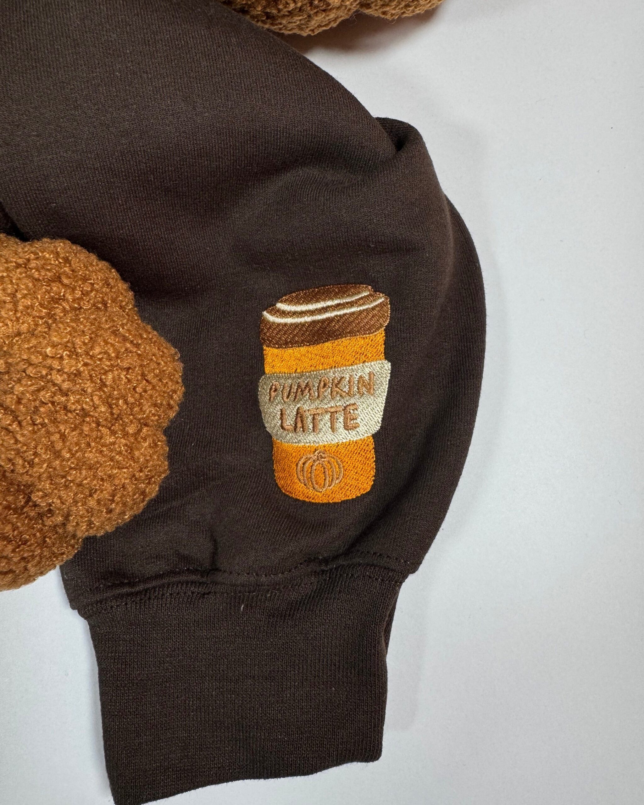 Pumpkin Spice Latte Embroidered Sweatshirt Pumpkin Spice Latte Embroidered Sweatshirt