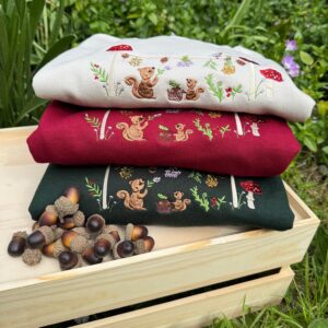 Magic Squirrel Party Embroidered Sweatshirt 2 Magic Squirrel Party Embroidered Sweatshirt 1.jpg