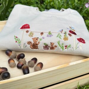 Magic Squirrel Party Embroidered Sweatshirt 6 Magic Squirrel Party Embroidered Sweatshirt 7.jpg