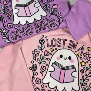 Lost in a Good Book Embroidered Sweatshirt