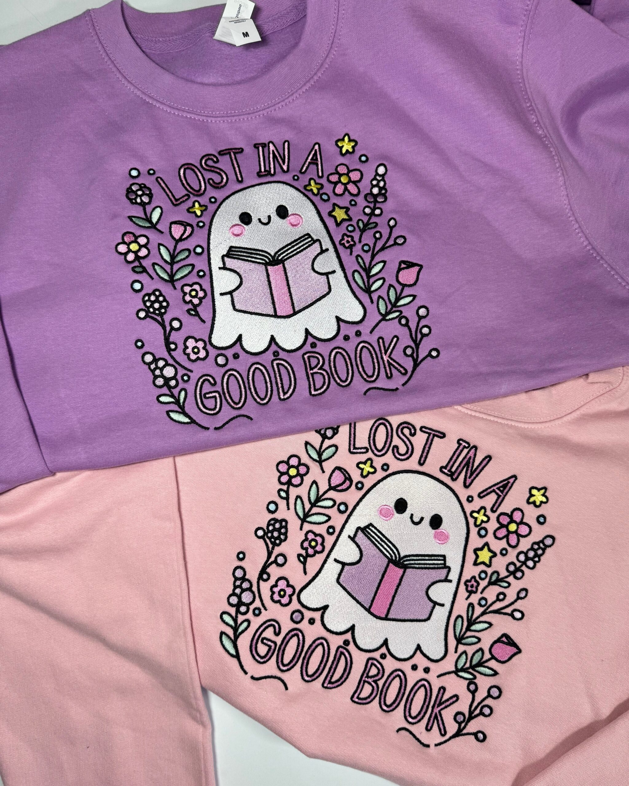 Lost in a Good Book Embroidered Sweatshirt Lost in a Good Book Embroidered Sweatshirt