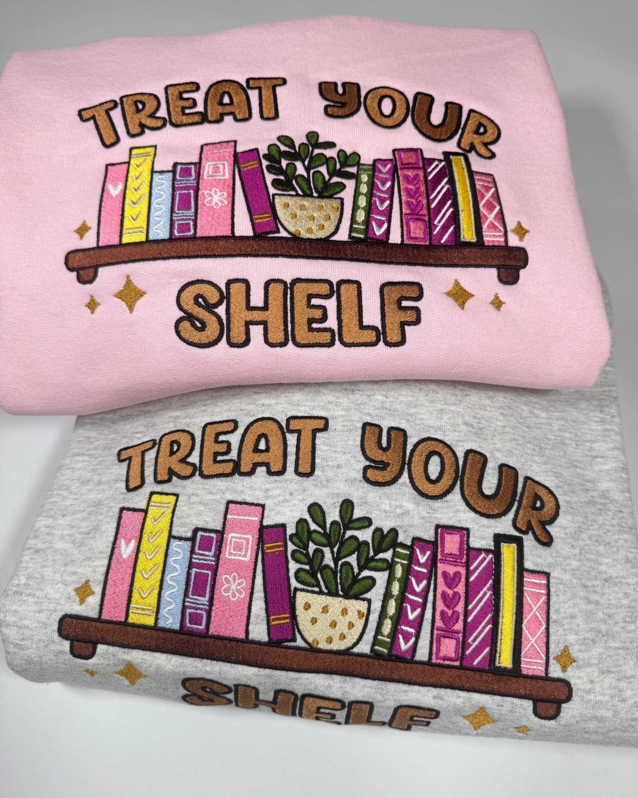Treat your Shelf Embroidered Sweatshirt Treat your Shelf Embroidered Sweatshirt