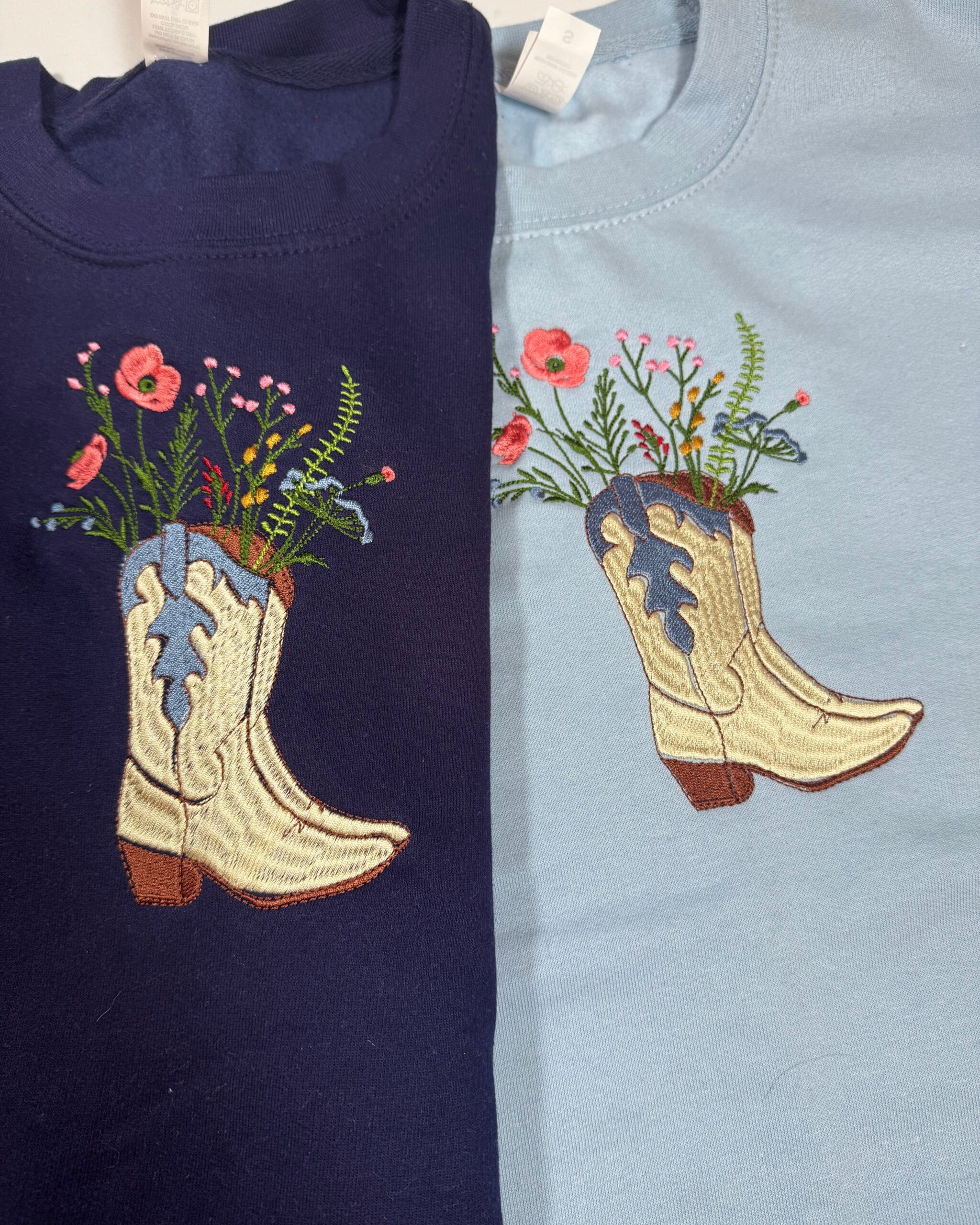 Cowboy Floral Embroidered Sweatshirt Cowboy Floral Embroidered Sweatshirt