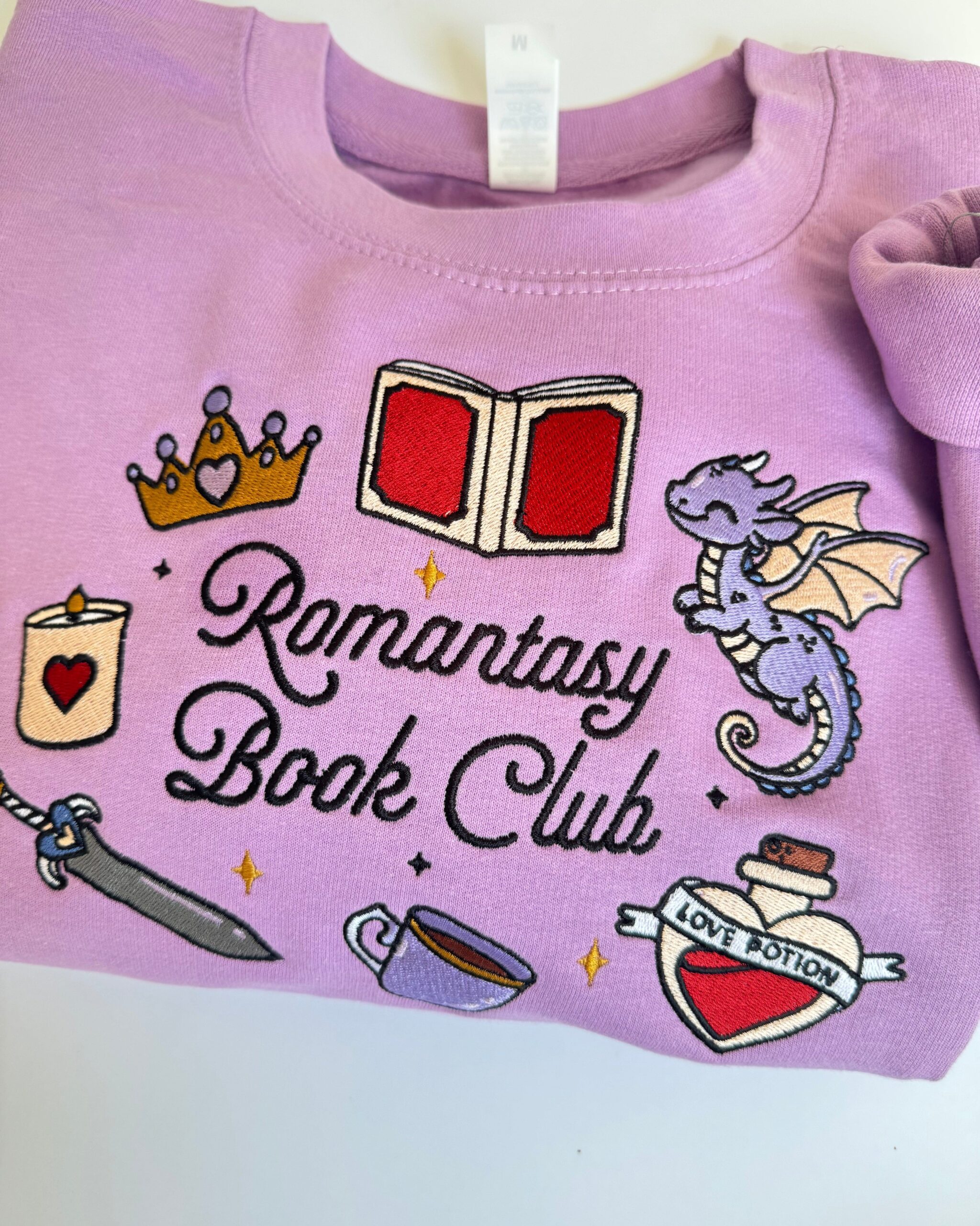 Romantasy Book Club Embroidered Sweatshirt Romantasy Book Club Embroidered Sweatshirt