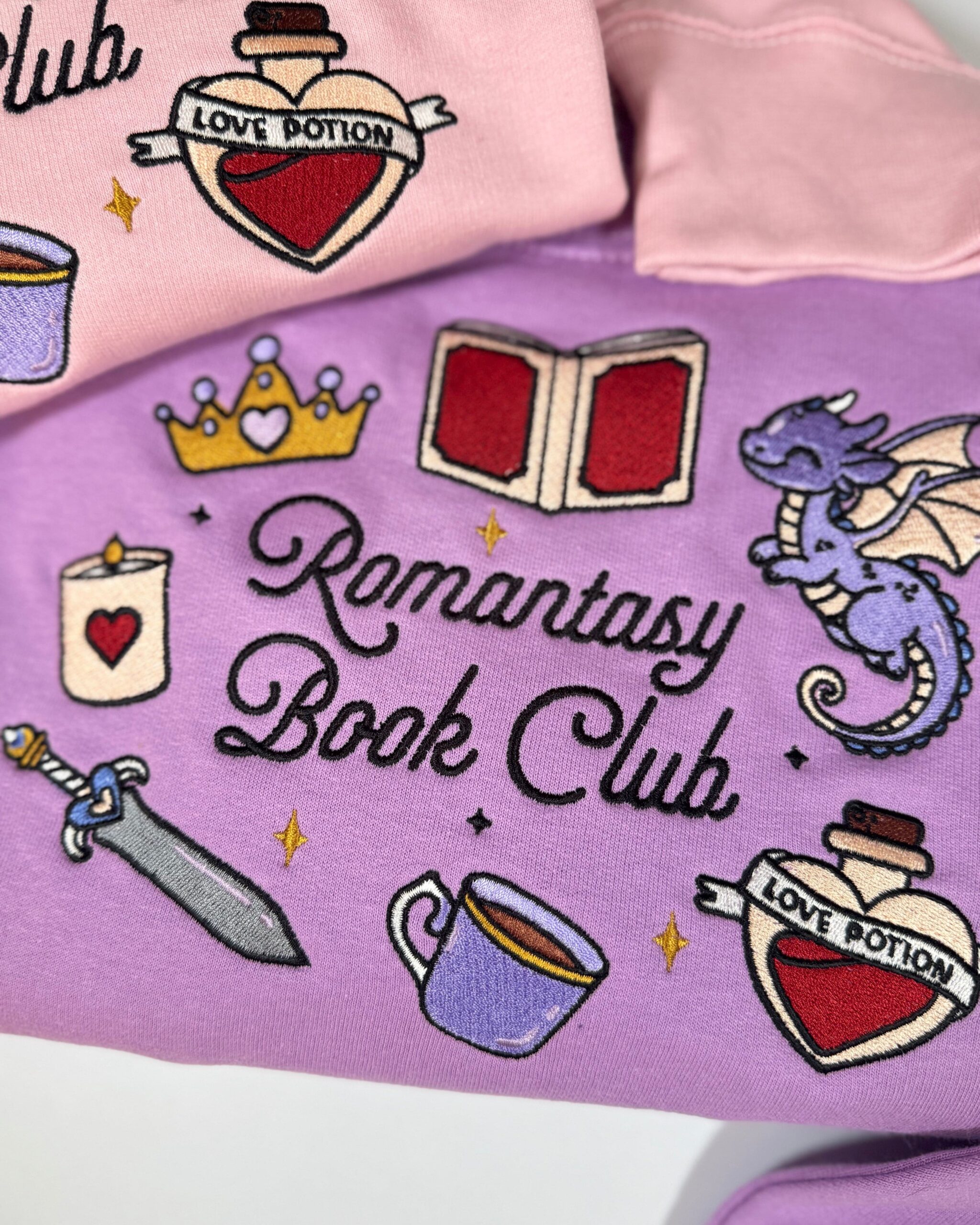 Romantasy Book Club Embroidered Sweatshirt Romantasy Book Club Embroidered Sweatshirt