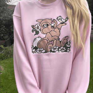 Spring Thumper Embroidered Sweatshirt 1 thumperstitchandsmile.png