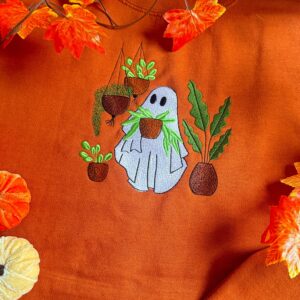 Ghosty Plant Lover Embroidered Sweatshirt