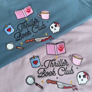Thriller Book Club Embroidered Sweatshirt