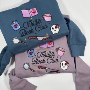 Thriller Book Club Embroidered Sweatshirt 1 Thriller Book Club Embroidered Sweatshirt 2.jpg