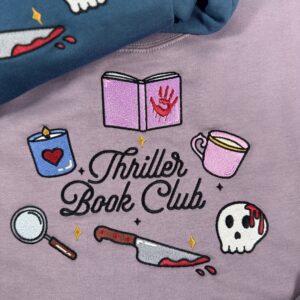 Thriller Book Club Embroidered Sweatshirt 2 Thriller Book Club Embroidered Sweatshirt 3.jpg