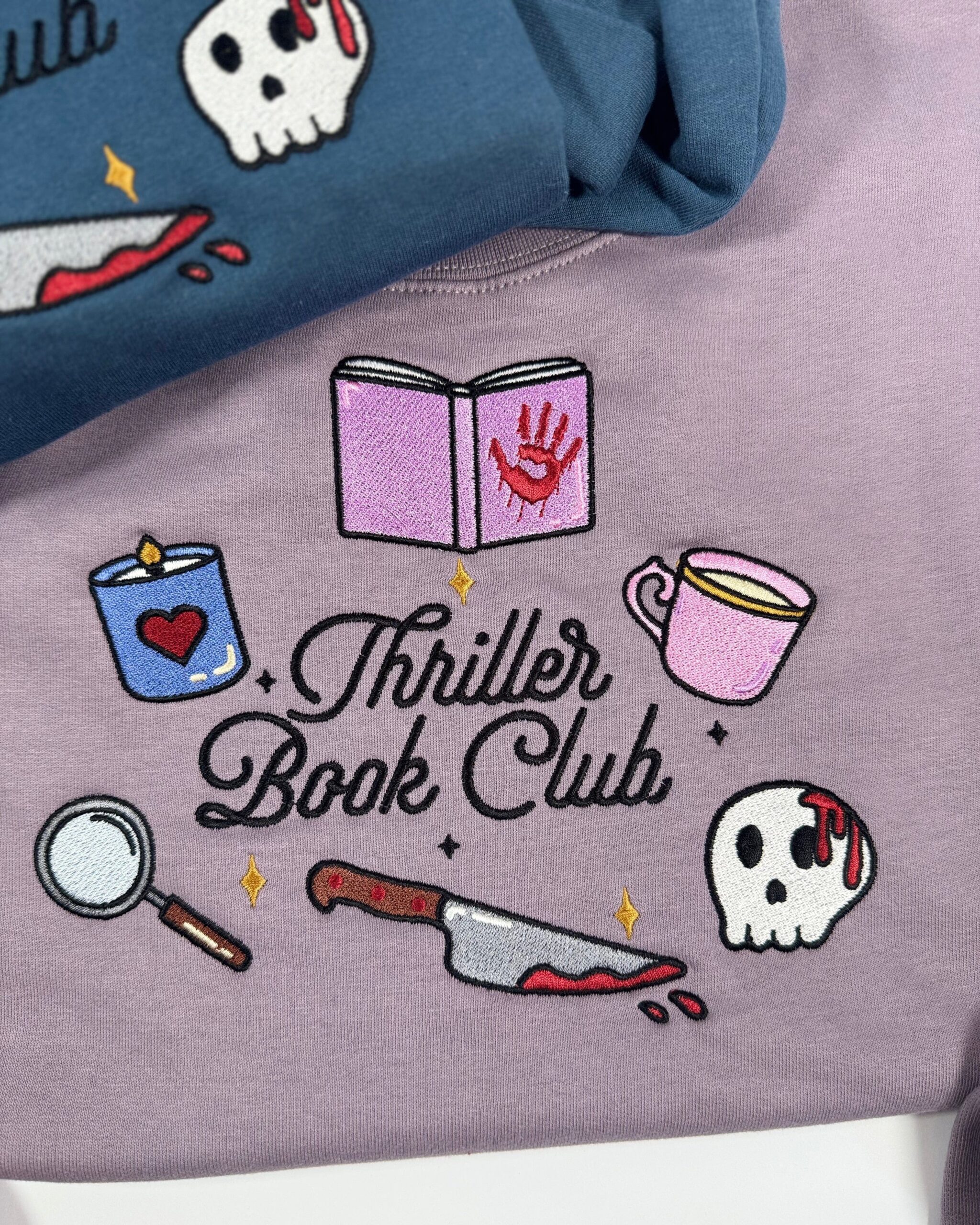 Thriller Book Club Embroidered Sweatshirt Thriller Book Club Embroidered Sweatshirt