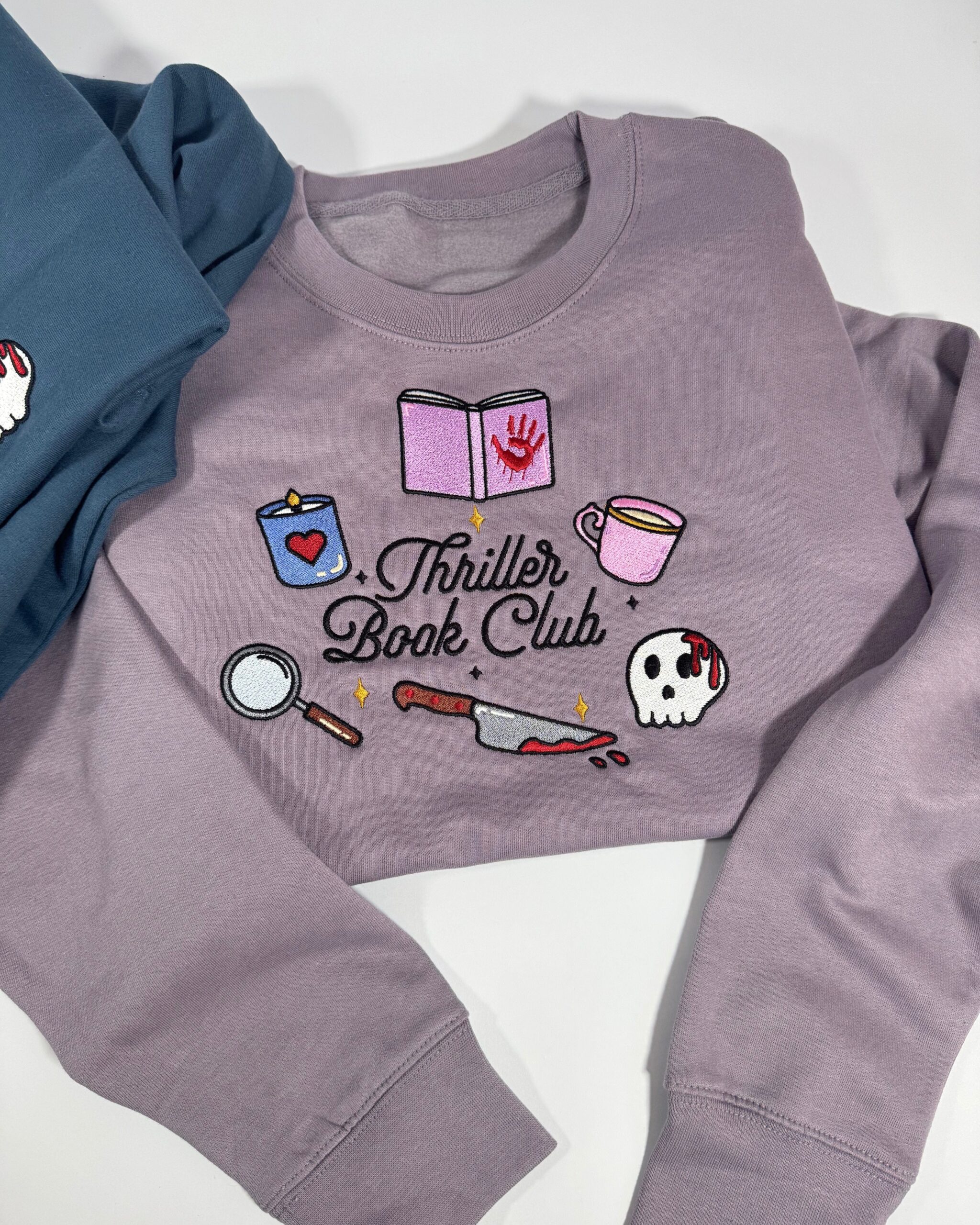 Thriller Book Club Embroidered Sweatshirt Thriller Book Club Embroidered Sweatshirt
