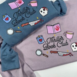 Thriller Book Club Embroidered Sweatshirt 4 Thriller Book Club Embroidered Sweatshirt 5.jpg