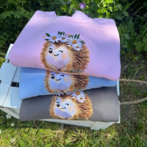 Daisy Hedgehog Embroidered Sweatshirt 2.jpg