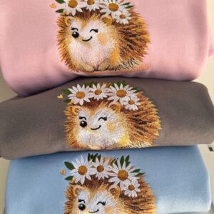 Daisy Hedgehog Embroidered Sweatshirt 7.jpg