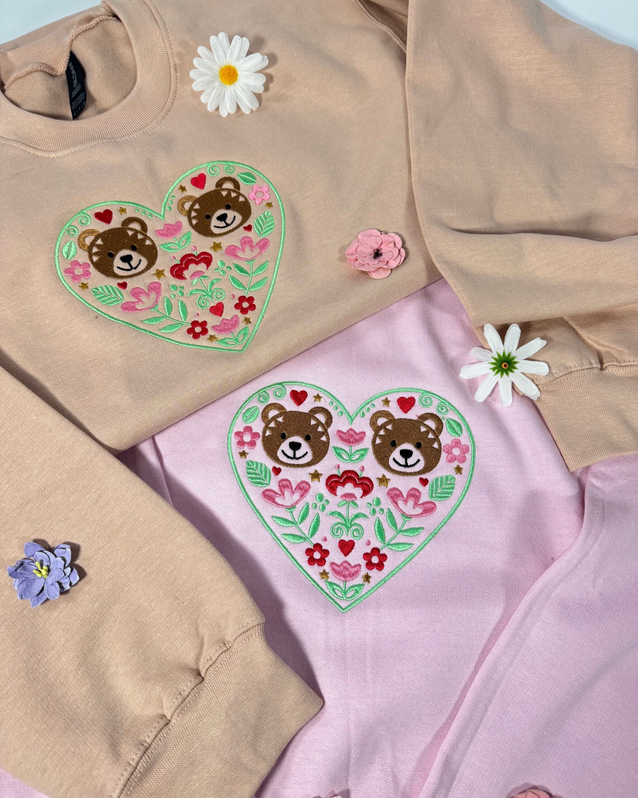 Love Bears Embroidered Sweatshirt Love Bears Embroidered Sweatshirt
