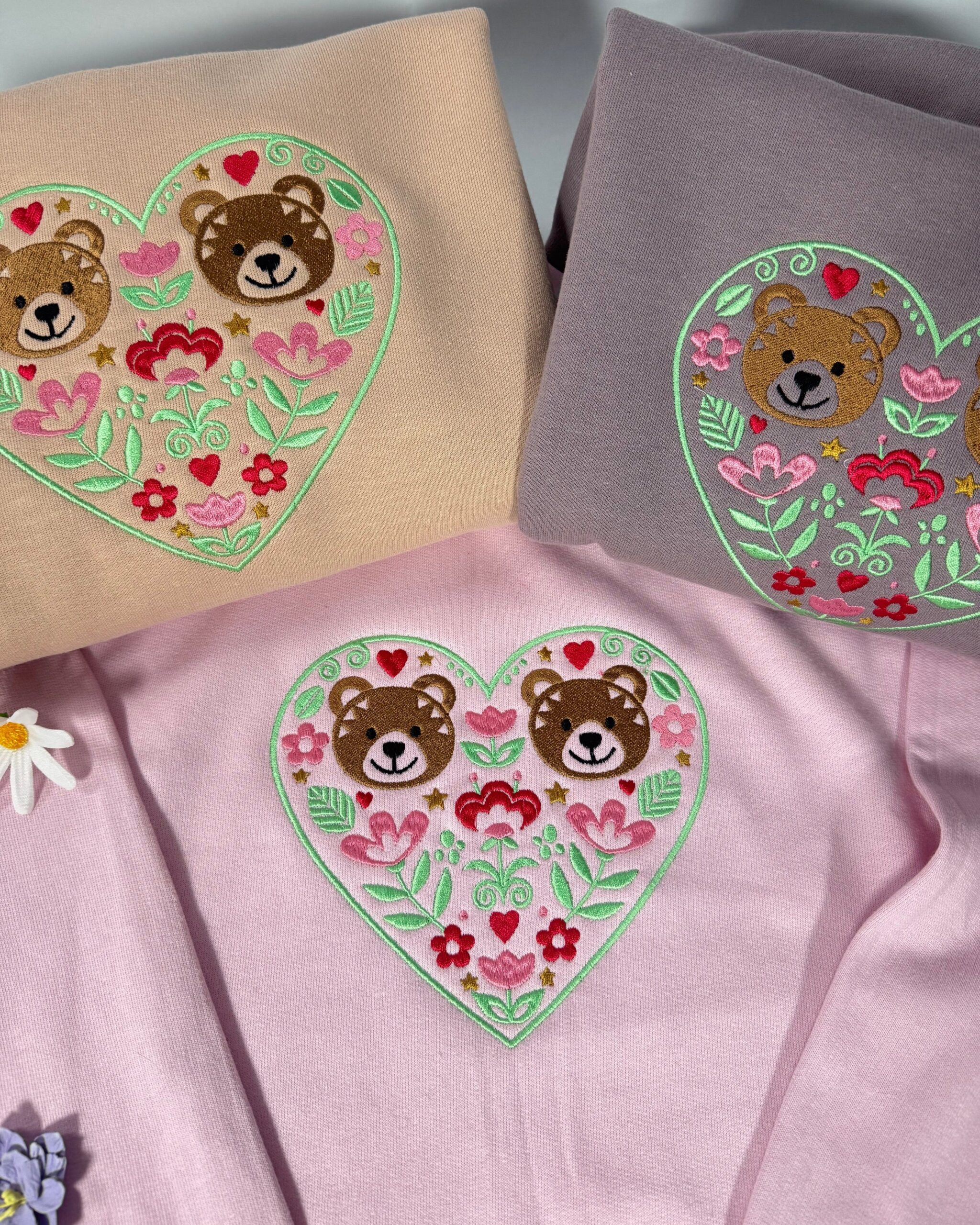 Love Bears Embroidered Sweatshirt Love Bears Embroidered Sweatshirt