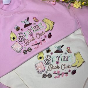 Spring Readers Club Embroidered Sweatshirt
