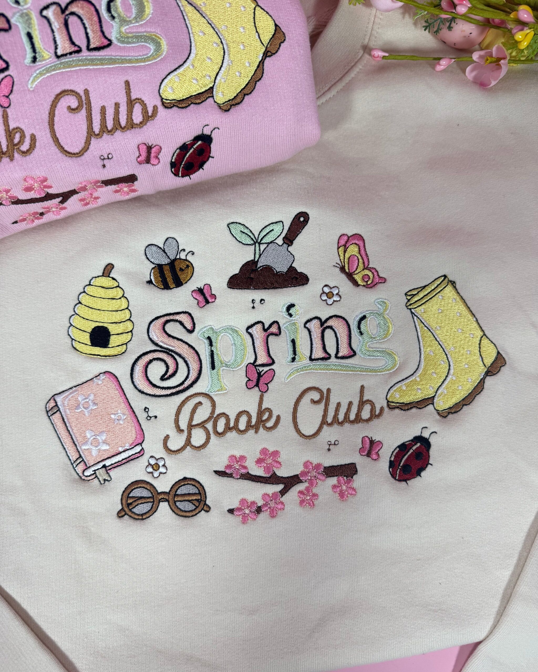 Spring Readers Club Embroidered Sweatshirt Spring Readers Club Embroidered Sweatshirt