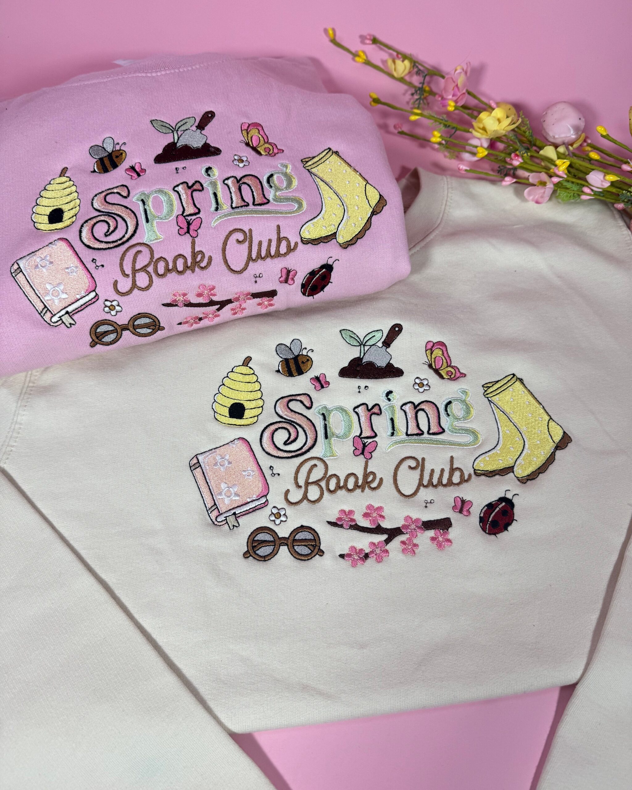 Spring Readers Club Embroidered Sweatshirt Spring Readers Club Embroidered Sweatshirt