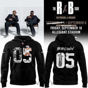2026 Exclusive Las Vegas Raiders x Chris Brown Graphic Hoodie