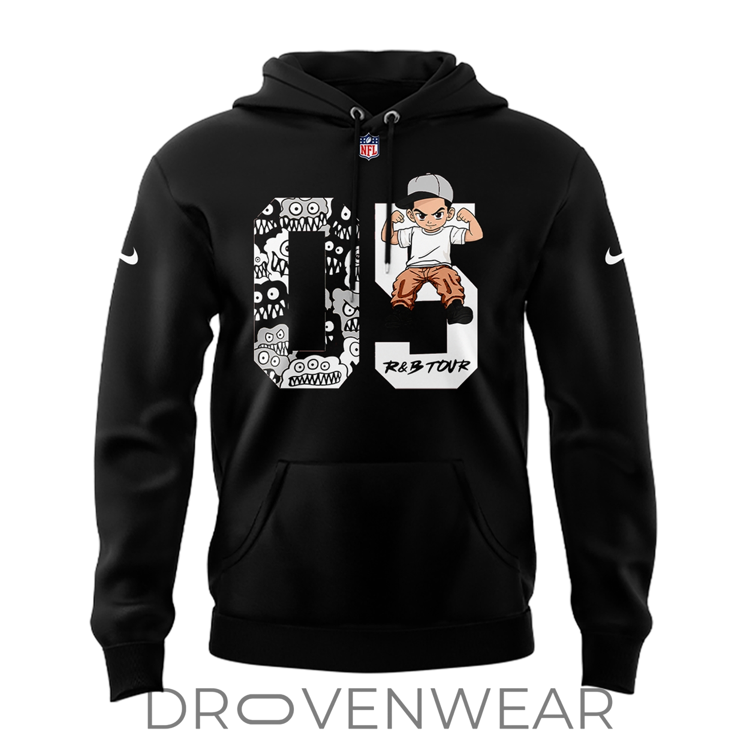 2026 Exclusive Las Vegas Raiders x Chris Brown Graphic Hoodie 2026 Exclusive Las Vegas Raiders x Chris Brown Graphic Hoodie