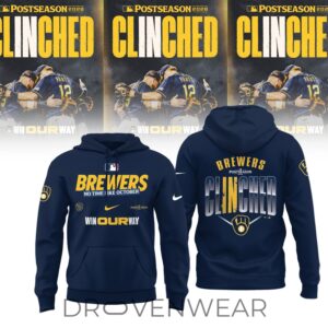 Limited Edition Milwaukee Brewers MLB Postseason 2026 Clinched Hoodie