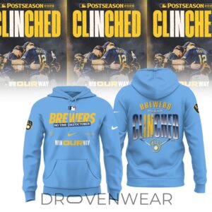 Limited Edition Milwaukee Brewers MLB Postseason 2026 Clinched Hoodie 2 1.jpg