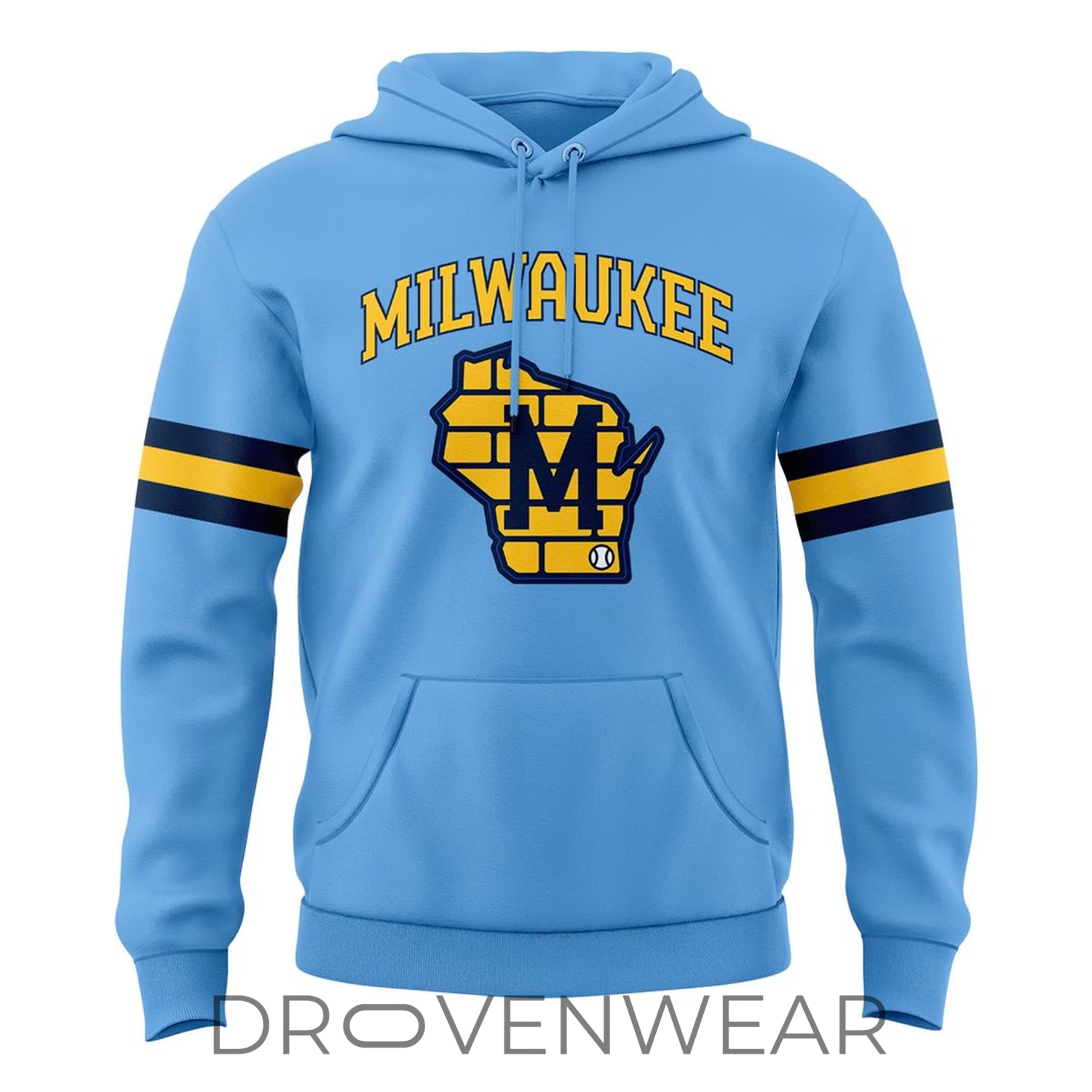 Milwaukee Brewers 2026 Powder Blue Official Fan Hoodie Milwaukee Brewers 2026 Powder Blue Official Fan Hoodie