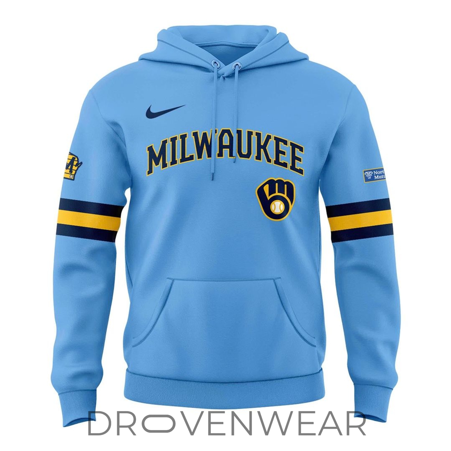 Milwaukee Brewers 2026 Powder Blue Official Fan Hoodie Milwaukee Brewers 2026 Powder Blue Official Fan Hoodie