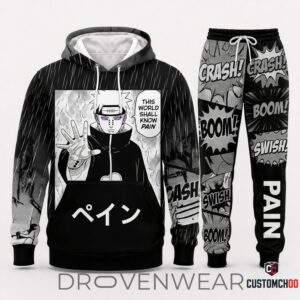 Pain Nagato Anime Graphic Tracksuit Set Hoodie Jogger Pants 5 1.jpg