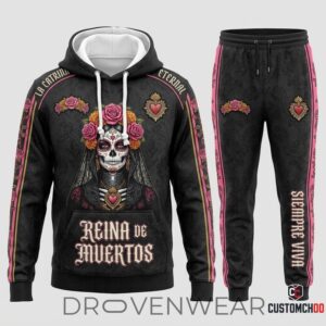Día De Los Muertos Authentic Heritage Tracksuit Set – Hoodie & Jogger Pants