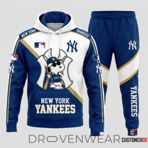 Snoopy MLB 30-Team Fan Graphic Tracksuit Set – Hoodie & Jogger Pants
