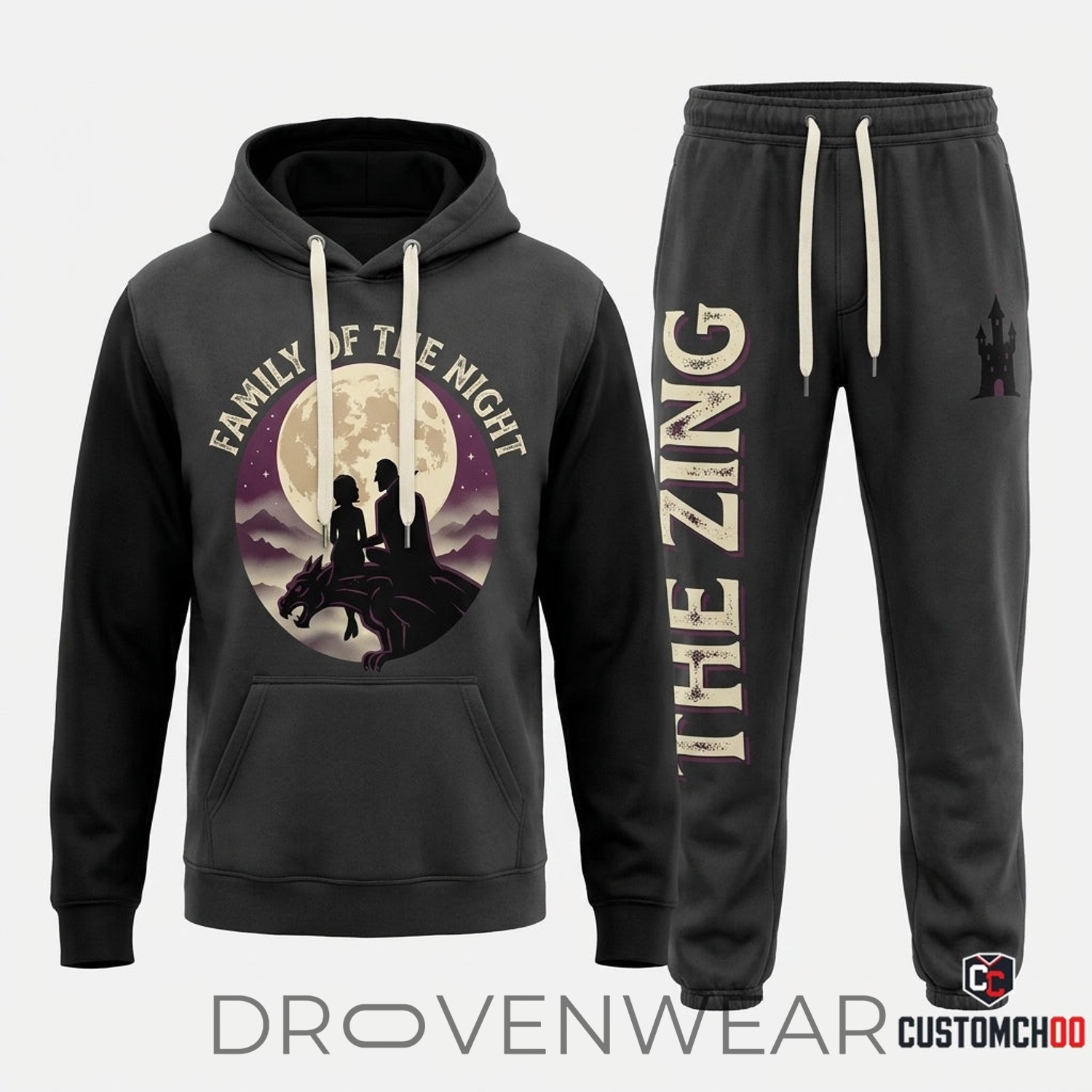 Hotel Transylvania Spooky Monsters Vintage Cartoon Hoodie & Pants Set Hotel Transylvania Spooky Monsters Vintage Cartoon Hoodie & Pants Set