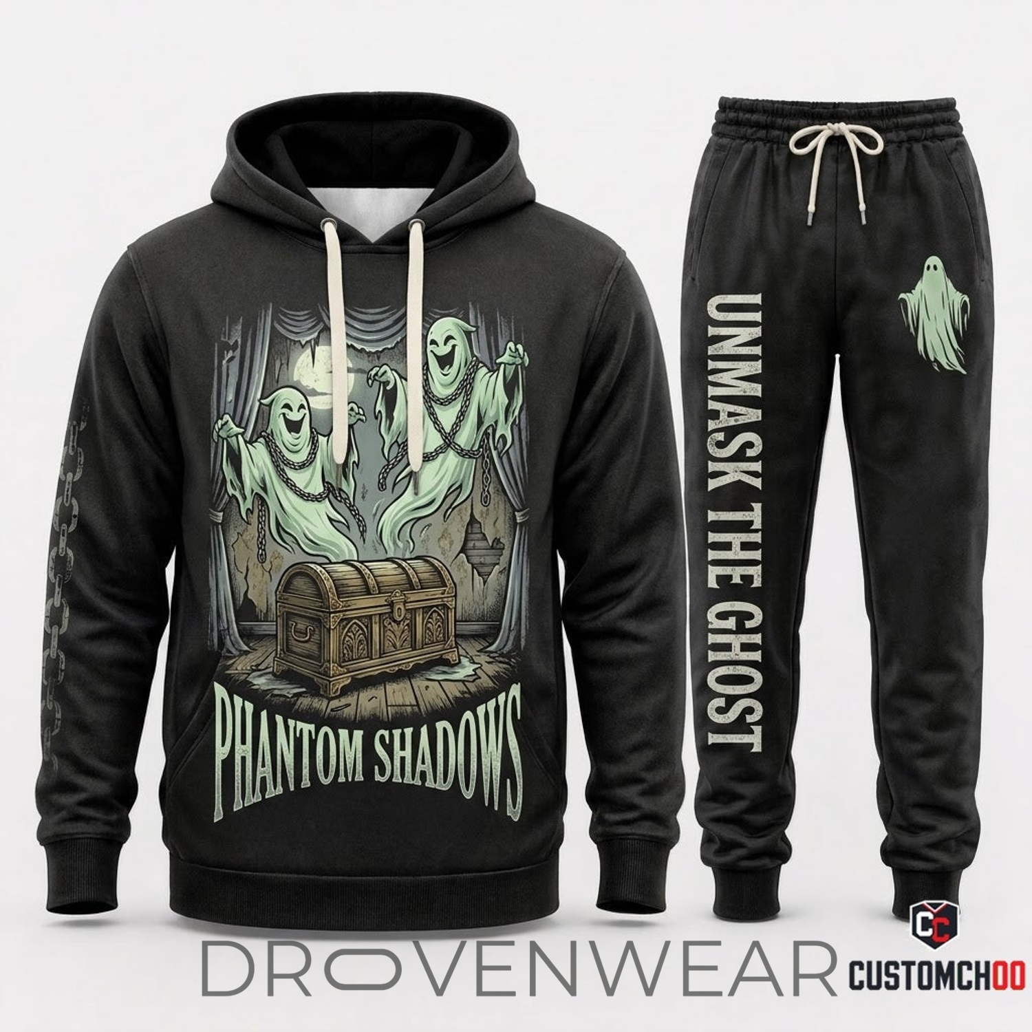 Scooby-Doo Mystery Inc Vintage Halloween Streetwear Hoodie & Pants Set Scooby-Doo Mystery Inc Vintage Halloween Streetwear Hoodie & Pants Set