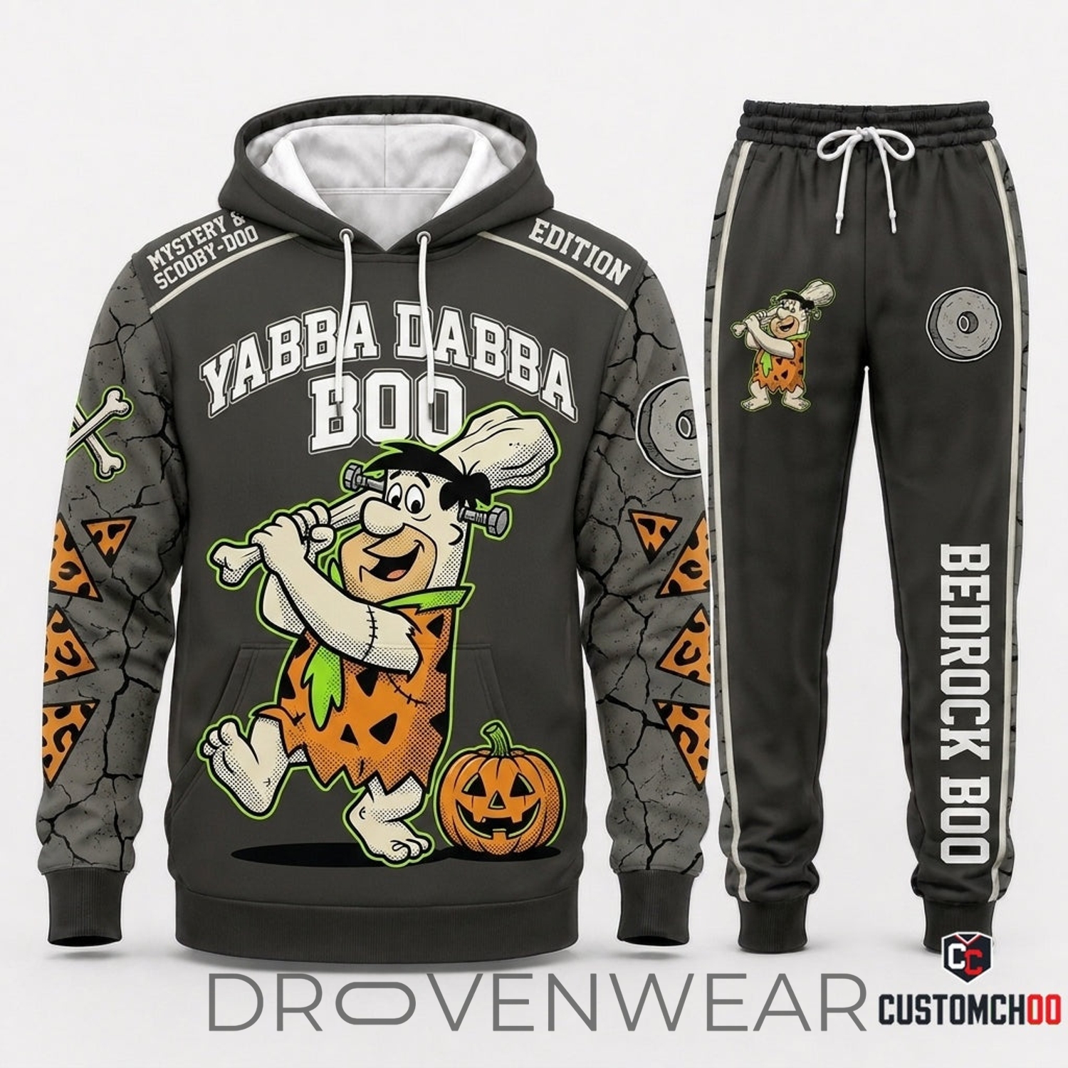 Scooby-Doo & Spooky Cartoons Halloween Graphic Tracksuit Set Scooby-Doo & Spooky Cartoons Halloween Graphic Tracksuit Set