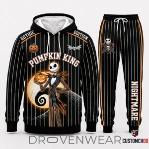 Limited Edition Spooky Halloween Graphic Tracksuit Hoodie Set
