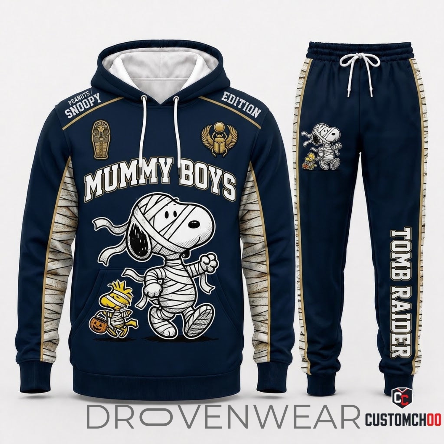 Peanuts Snoopy Halloween Graphic Tracksuit Hoodie Set Peanuts Snoopy Halloween Graphic Tracksuit Hoodie Set