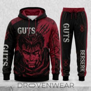 Limited Edition Black Swordsman Dark Fantasy Set – Hoodie & Sweatpants Outfit