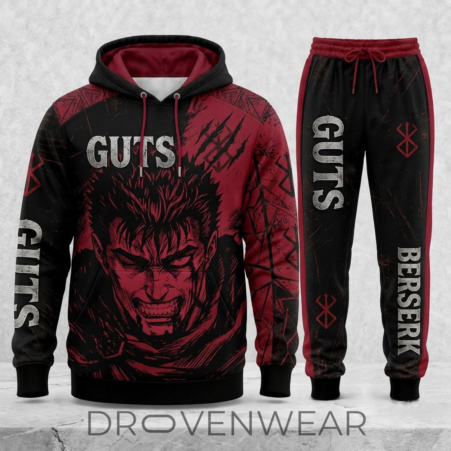 Limited Edition Black Swordsman Dark Fantasy Set – Hoodie & Sweatpants Outfit Limited Edition Black Swordsman Dark Fantasy Set – Hoodie & Sweatpants Outfit