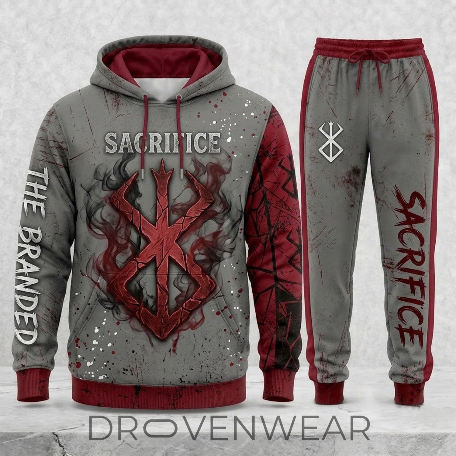 Limited Edition Black Swordsman Dark Fantasy Set – Hoodie & Sweatpants Outfit Limited Edition Black Swordsman Dark Fantasy Set – Hoodie & Sweatpants Outfit