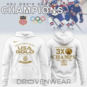 USA Men’s Ice Hockey Team 2026 Winter Olympics Champions Hoodie