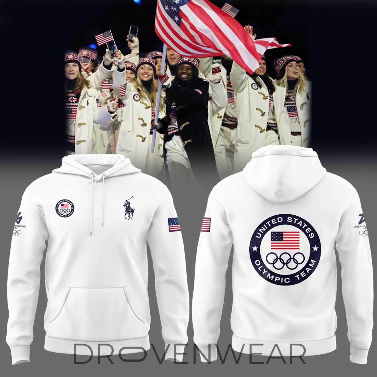 Team USA 2026 Olympic Winter Games Milano Cortina Collection Hoodie Team USA 2026 Olympic Winter Games Milano Cortina Collection Hoodie