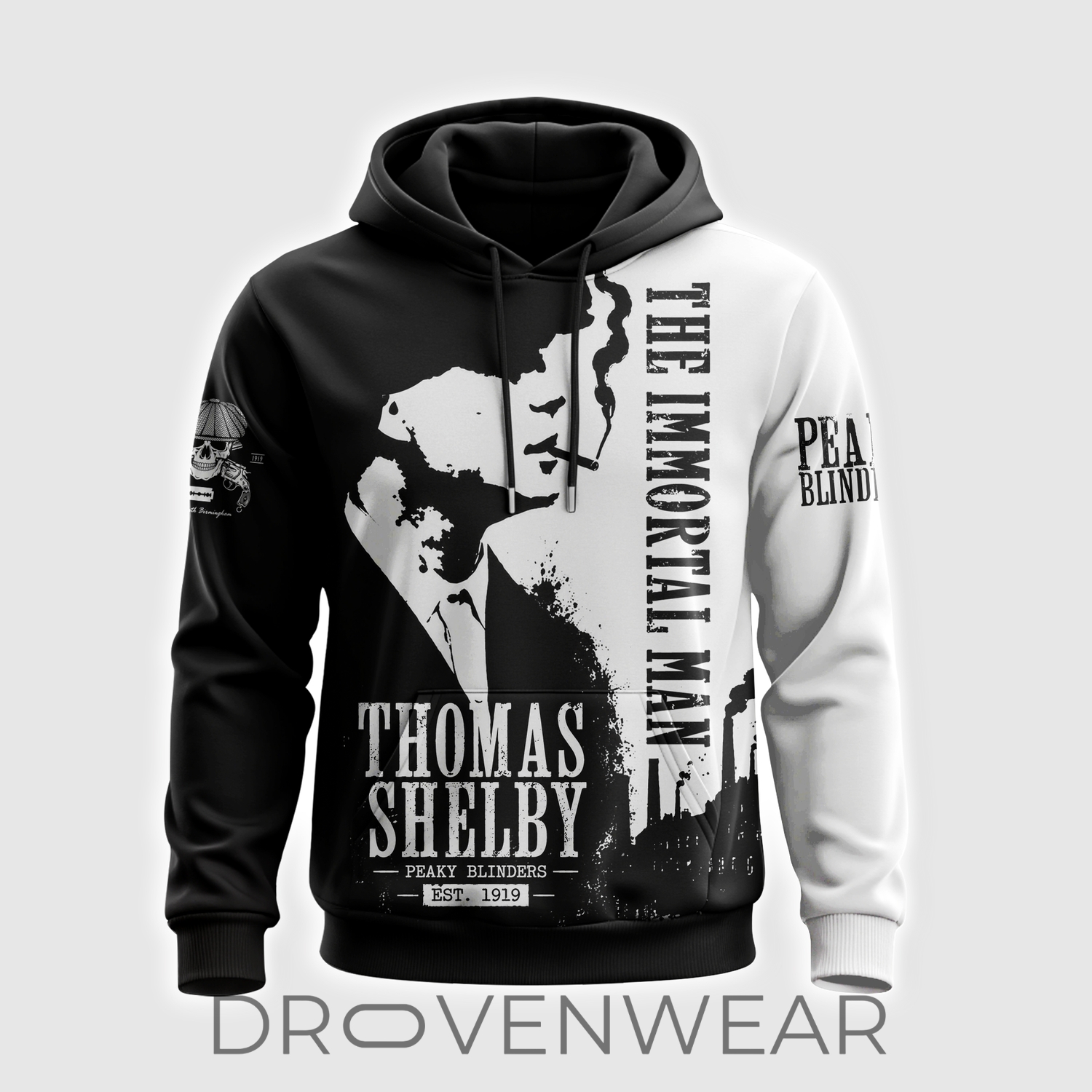 Thomas Shelby The Immortal Man Black White Apparel Collection Hoodie Thomas Shelby The Immortal Man Black White Apparel Collection Hoodie