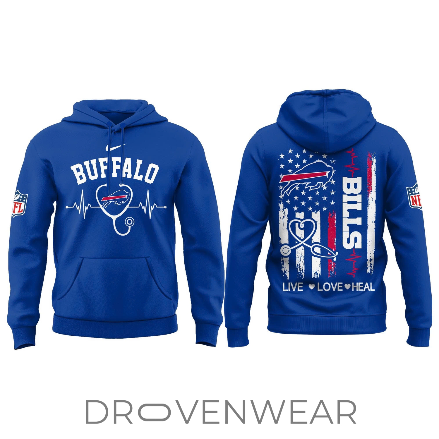 Buffalo Football Nurse Appreciation Hoodie Buffalo Football Nurse Appreciation Hoodie